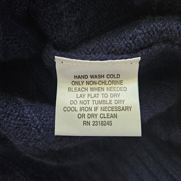 Vineyard Vines Blue Cashmere Cable Knit Sweater - Picture 7 of 7